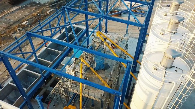 Бетонный завод SmartBeton 70 S под вибропресс QUNFENG QS 1800/HESS GROUP Multimat RH 1400